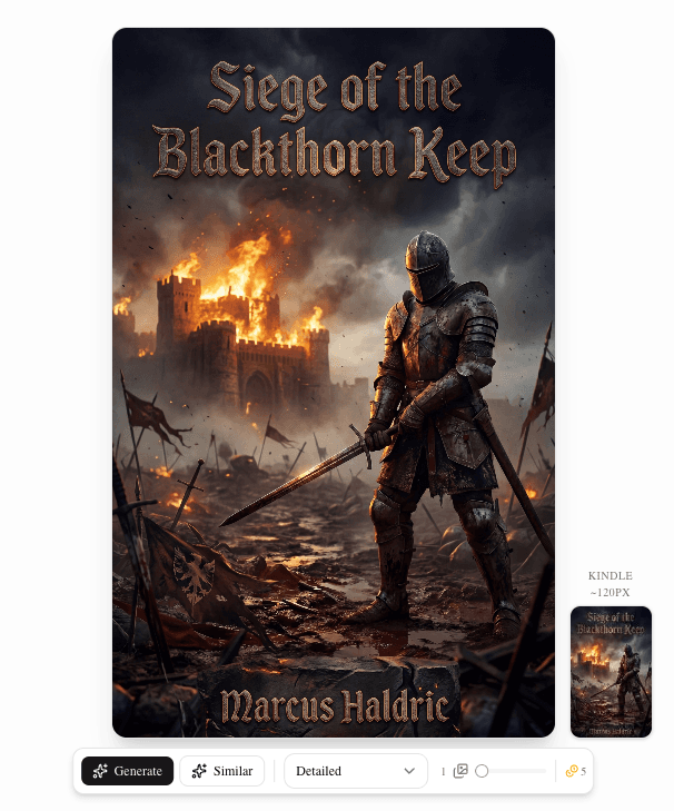 Baked result with text integrated into the artwork