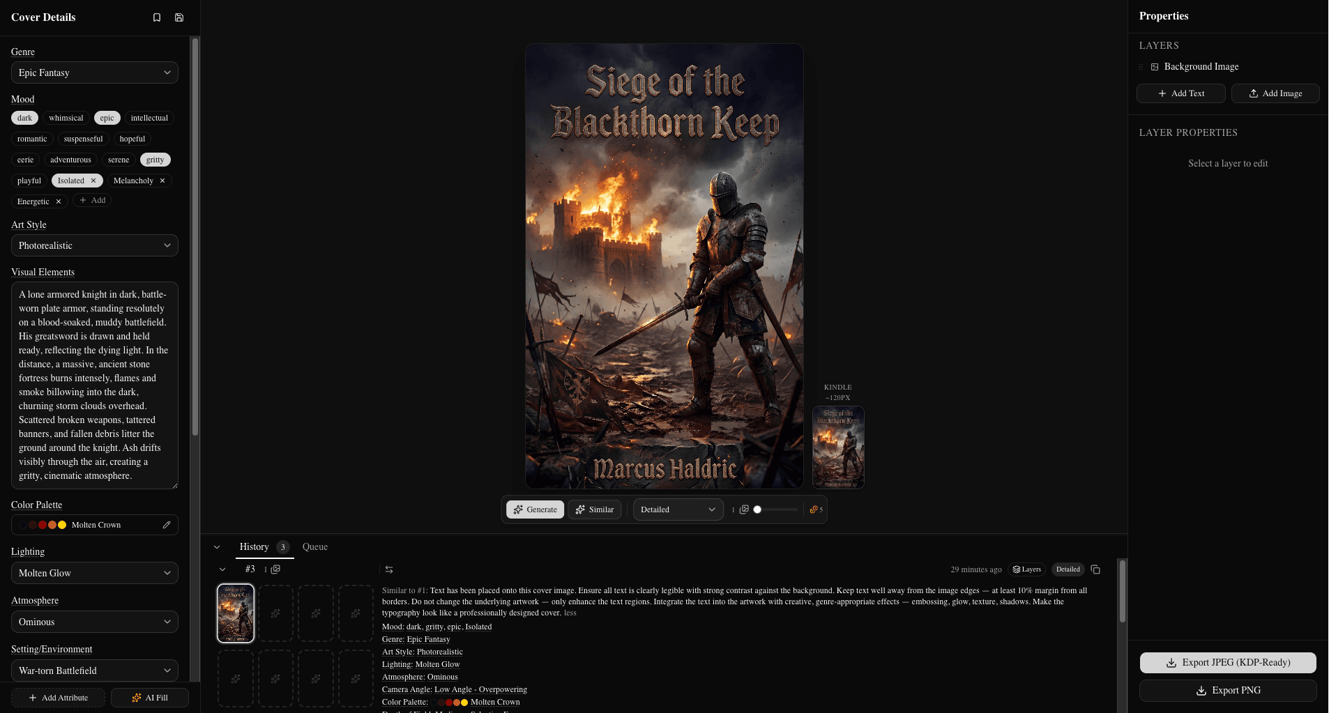 Canvas typography (dark)